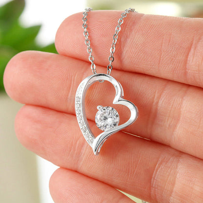 To My Soulmate Forever and Always Love Heart Necklace