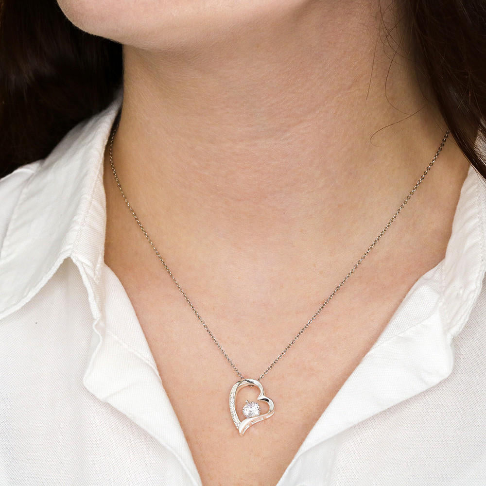 To My Soulmate Forever and Always Love Heart Necklace