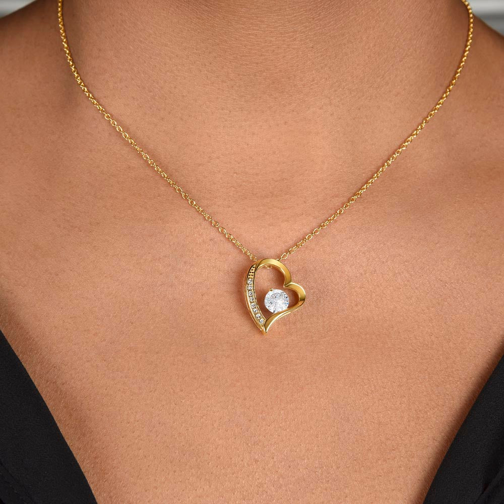 To My Soulmate Forever and Always Love Heart Necklace