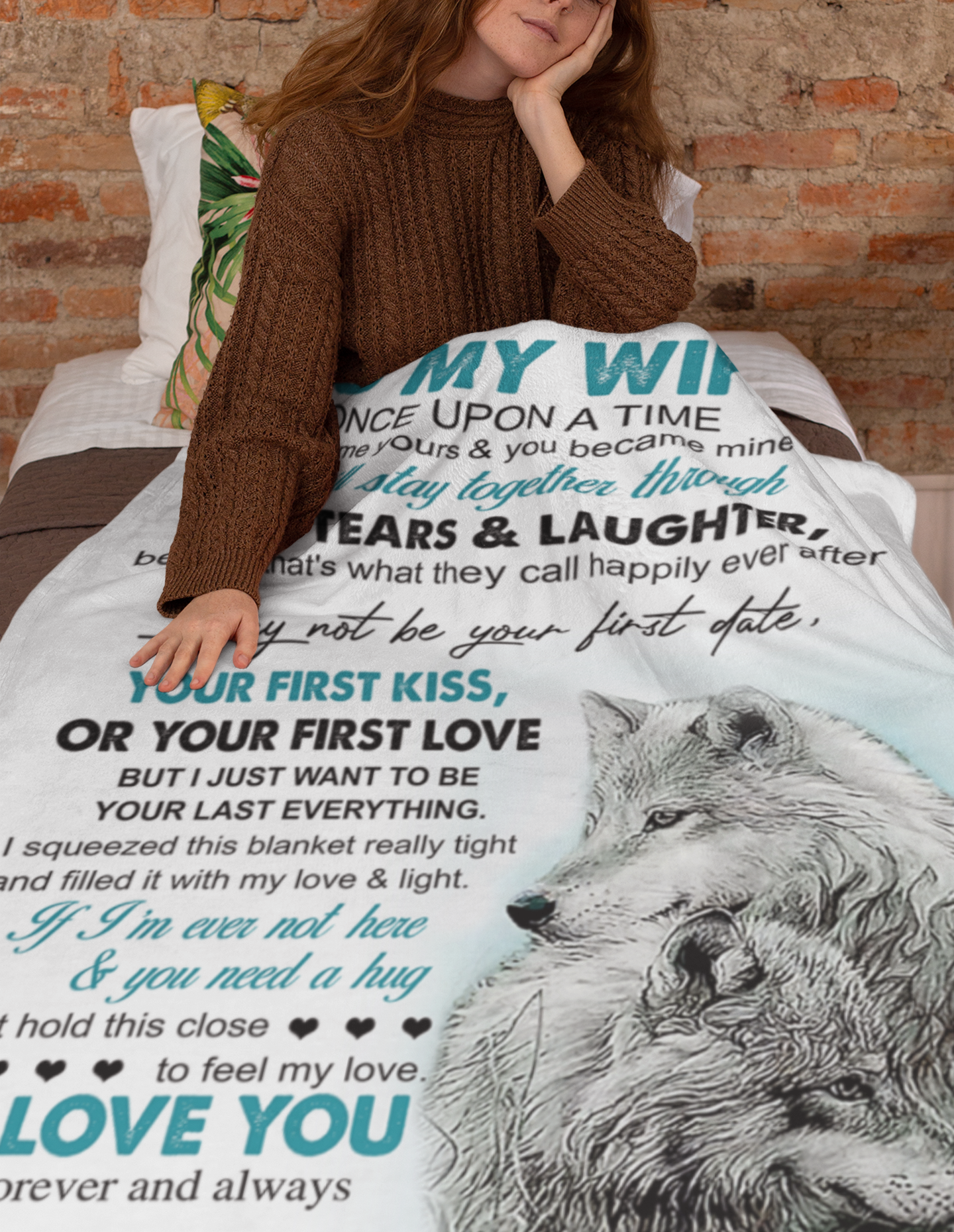 To My Wife Once Upon A Time Blanket