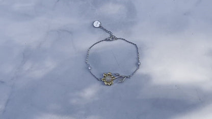 To Our Daughter on Her Graduation Day Sunflower Bracelet Gift from Mom and Dad, High School Grad Present, Class of 2023 College Jewelry