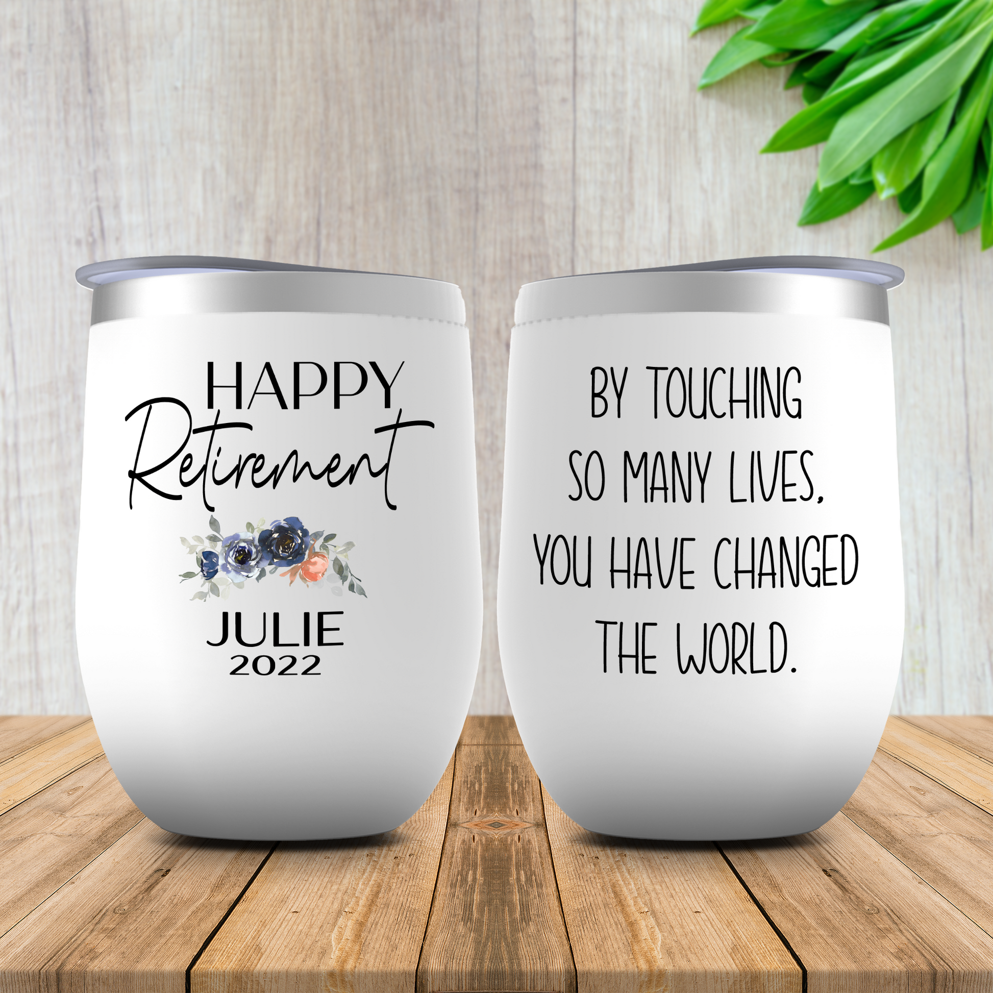 It's 5 O'clock Everywhere Wine Tumbler, Funny Retirement Gift for Women,  Cup for Retired Mom, Aunt, Friend, Sister, Boss Goodbye Gift 