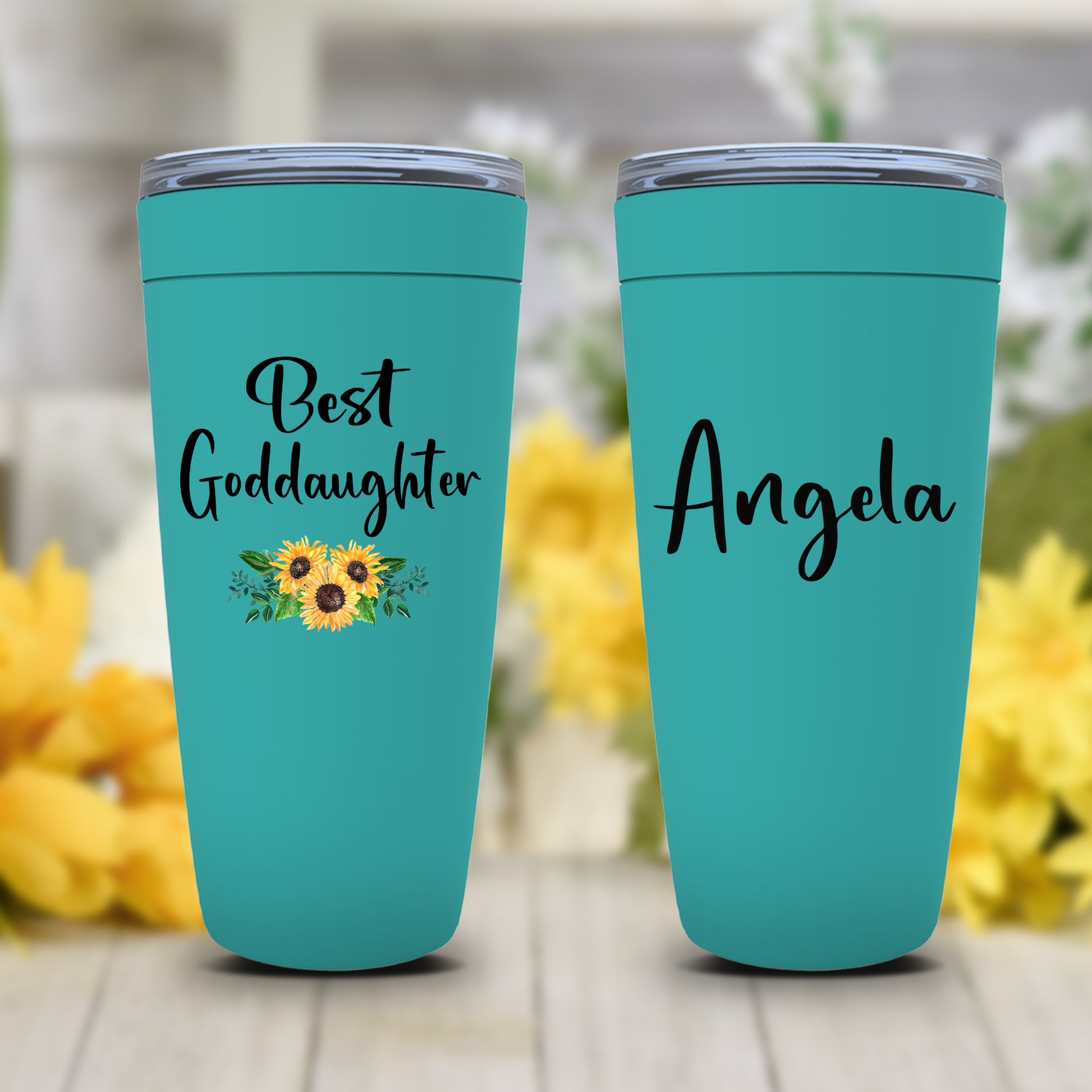 Best Goddaughter Personalized Tumbler, Goddaughter Gifts from Godmother, Goddaughter Birthday or Christmas Gift from Godparents