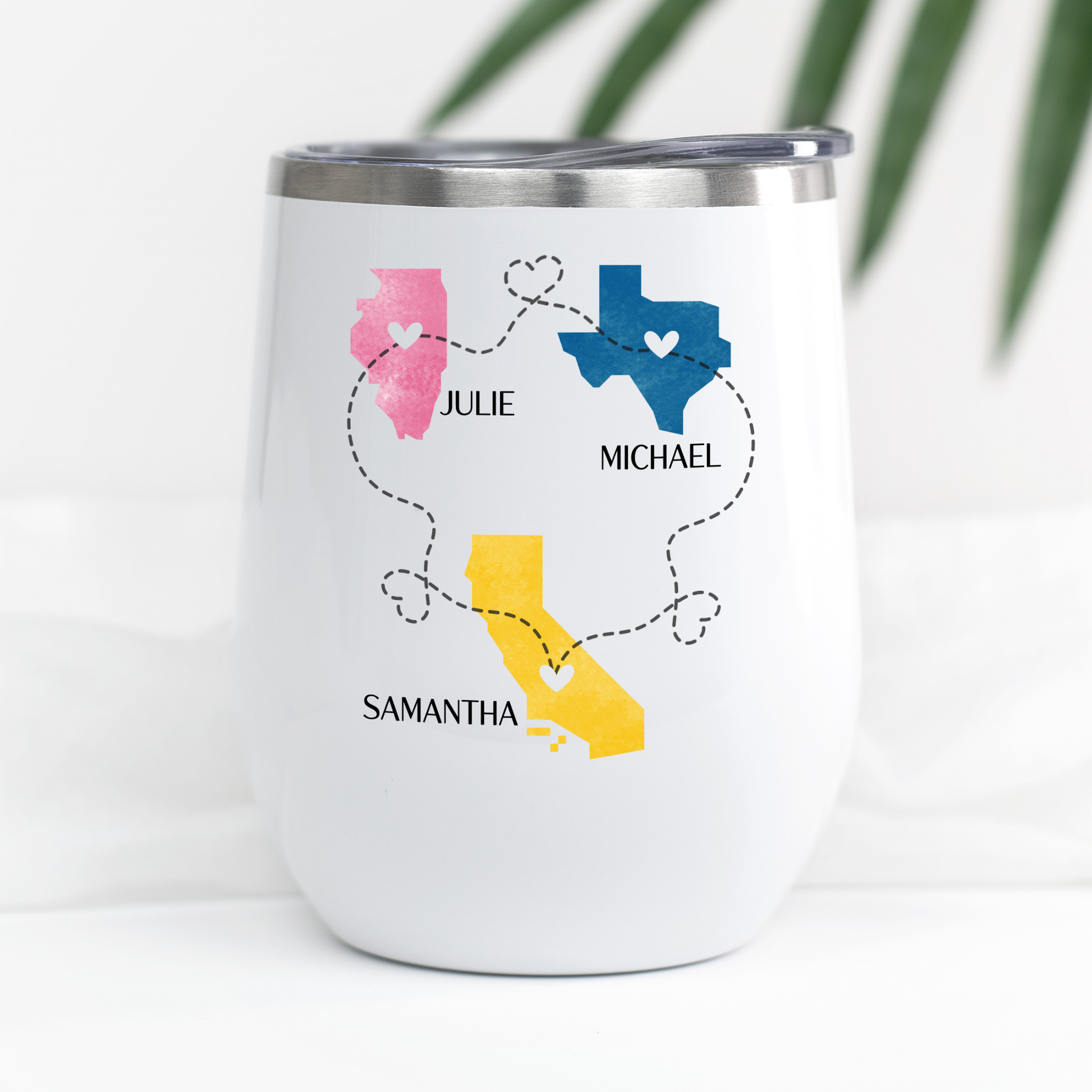 Running Travel Wine Tumbler - Miles of Friendship Mantra