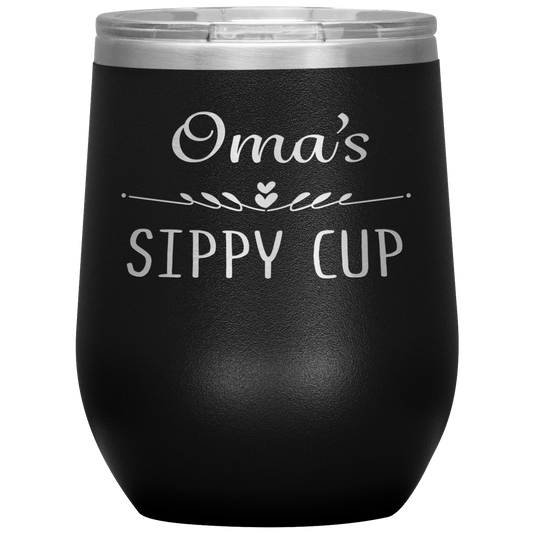 Oma's Sippy Cup Wine Tumbler