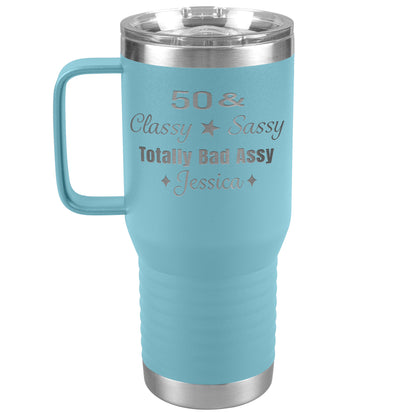 50 Classy Sassy Bad Assy Birthday Tumbler