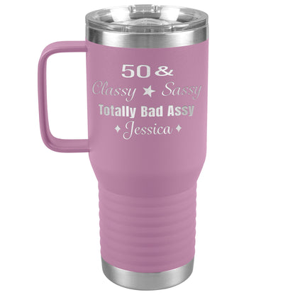 50 Classy Sassy Bad Assy Birthday Tumbler