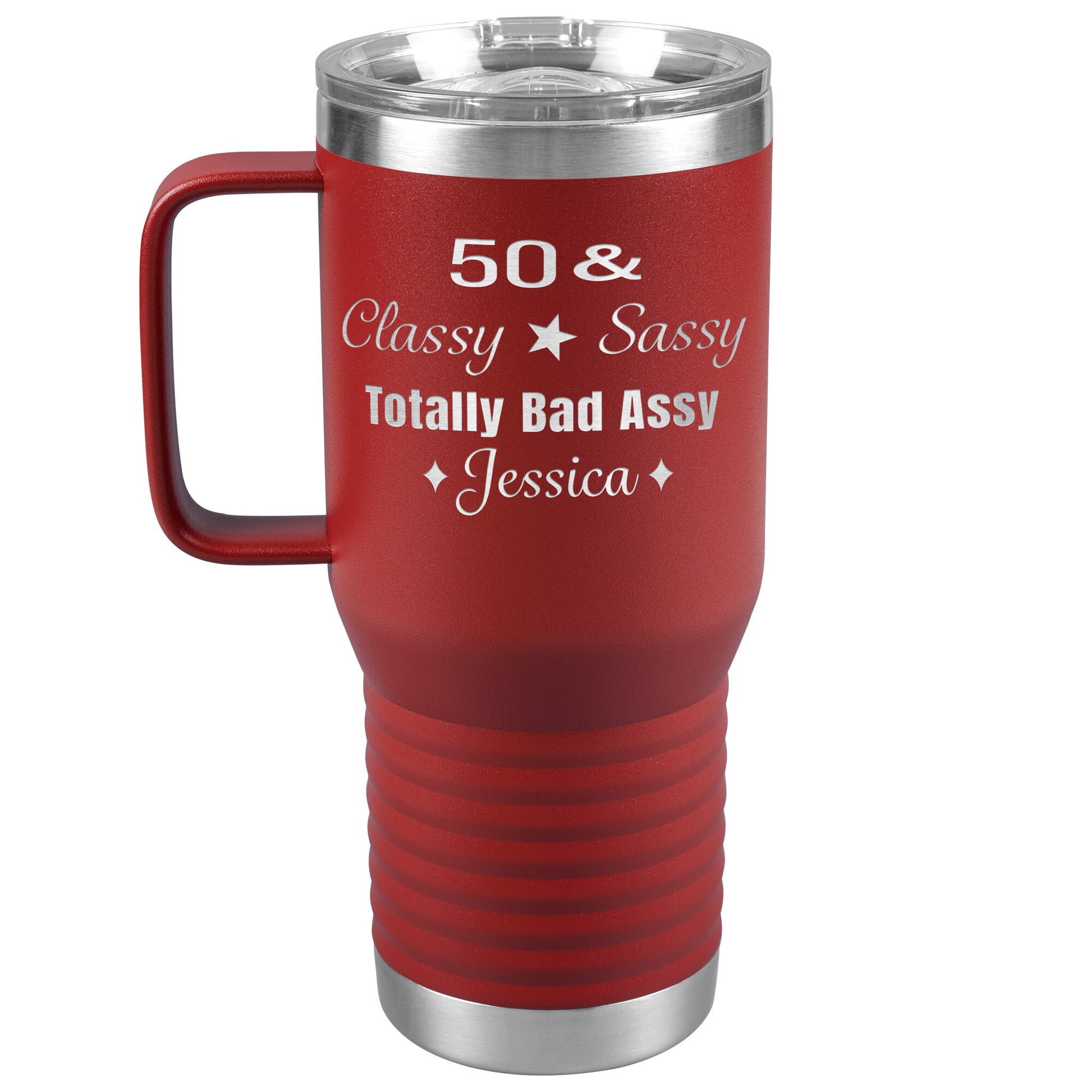 50 Classy Sassy Bad Assy Birthday Tumbler