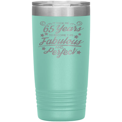 65 Years Fabulous & Perfect Tumbler