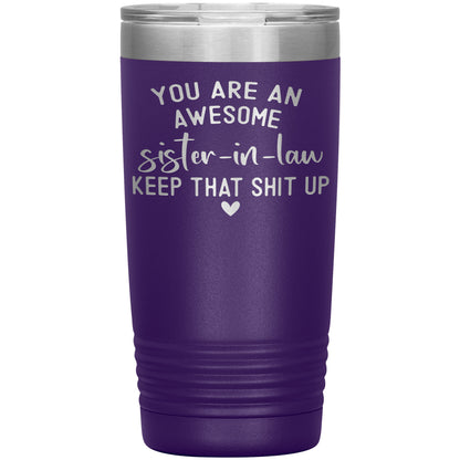 Awesome Sister in Law Tumbler