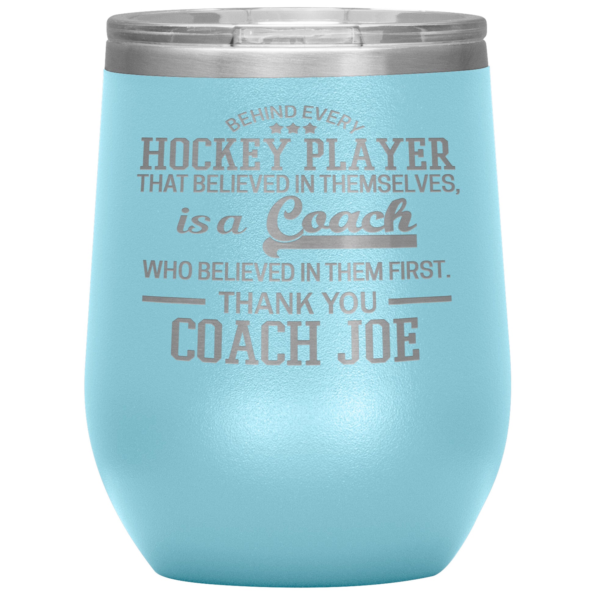 Behind Every Fearless Coach Hockey Tumbler