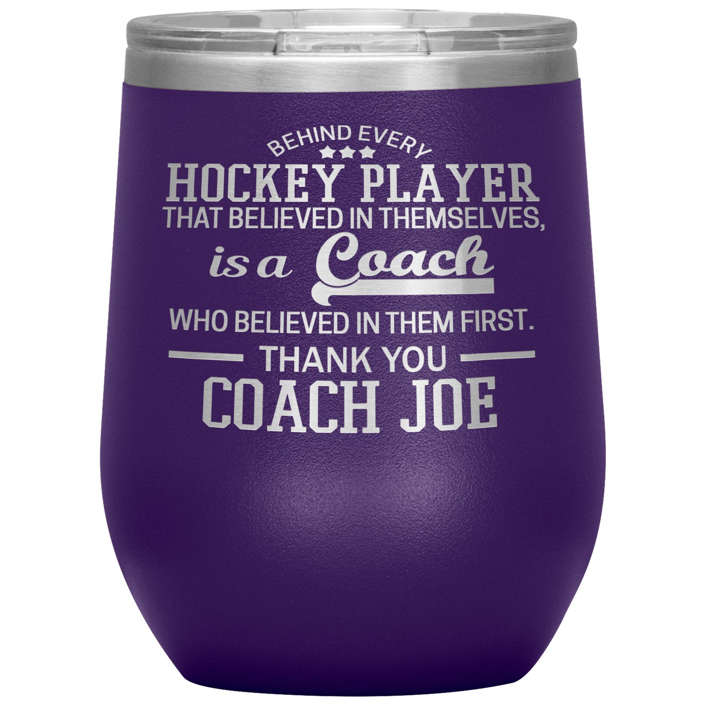 Behind Every Fearless Coach Hockey Tumbler