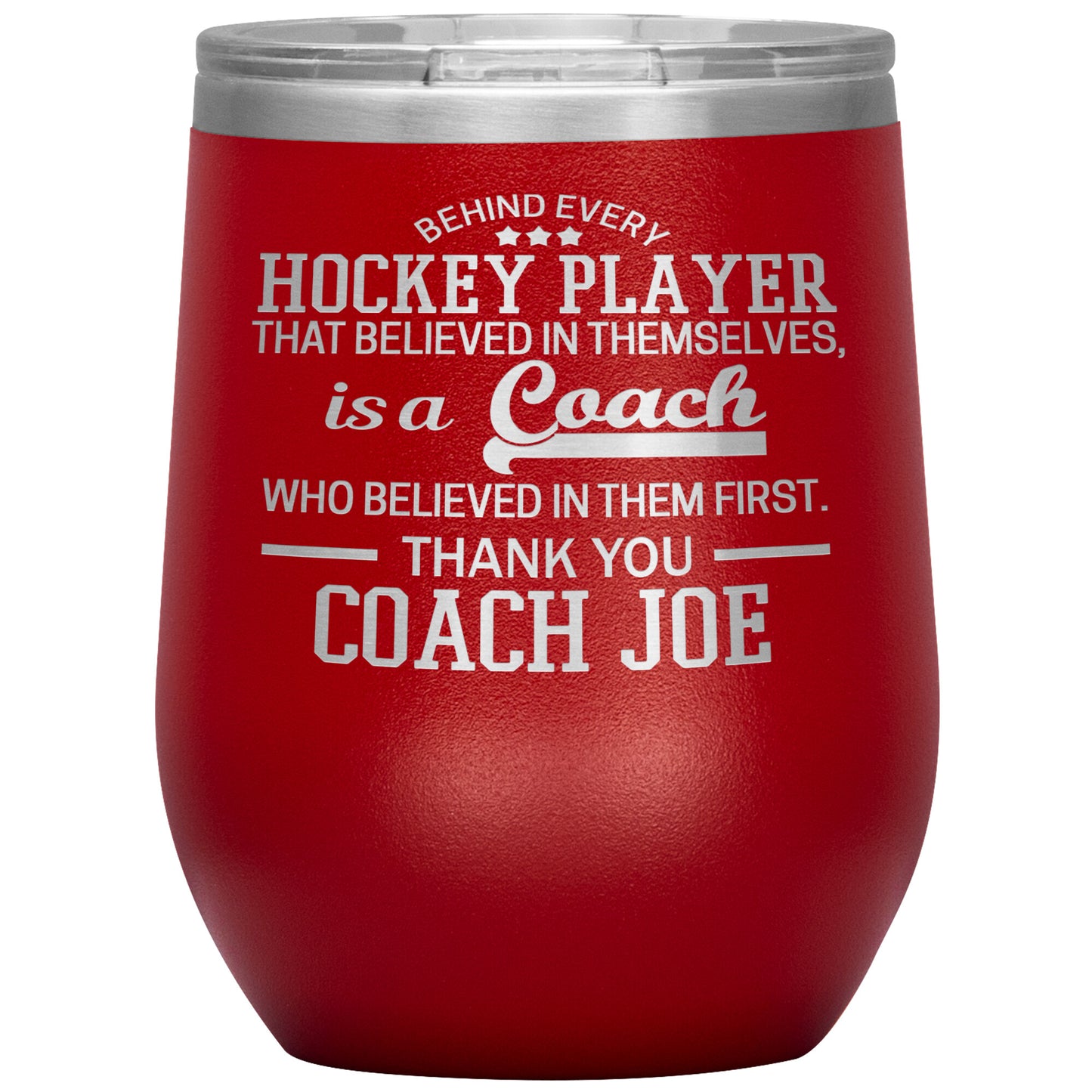 Behind Every Fearless Coach Hockey Tumbler