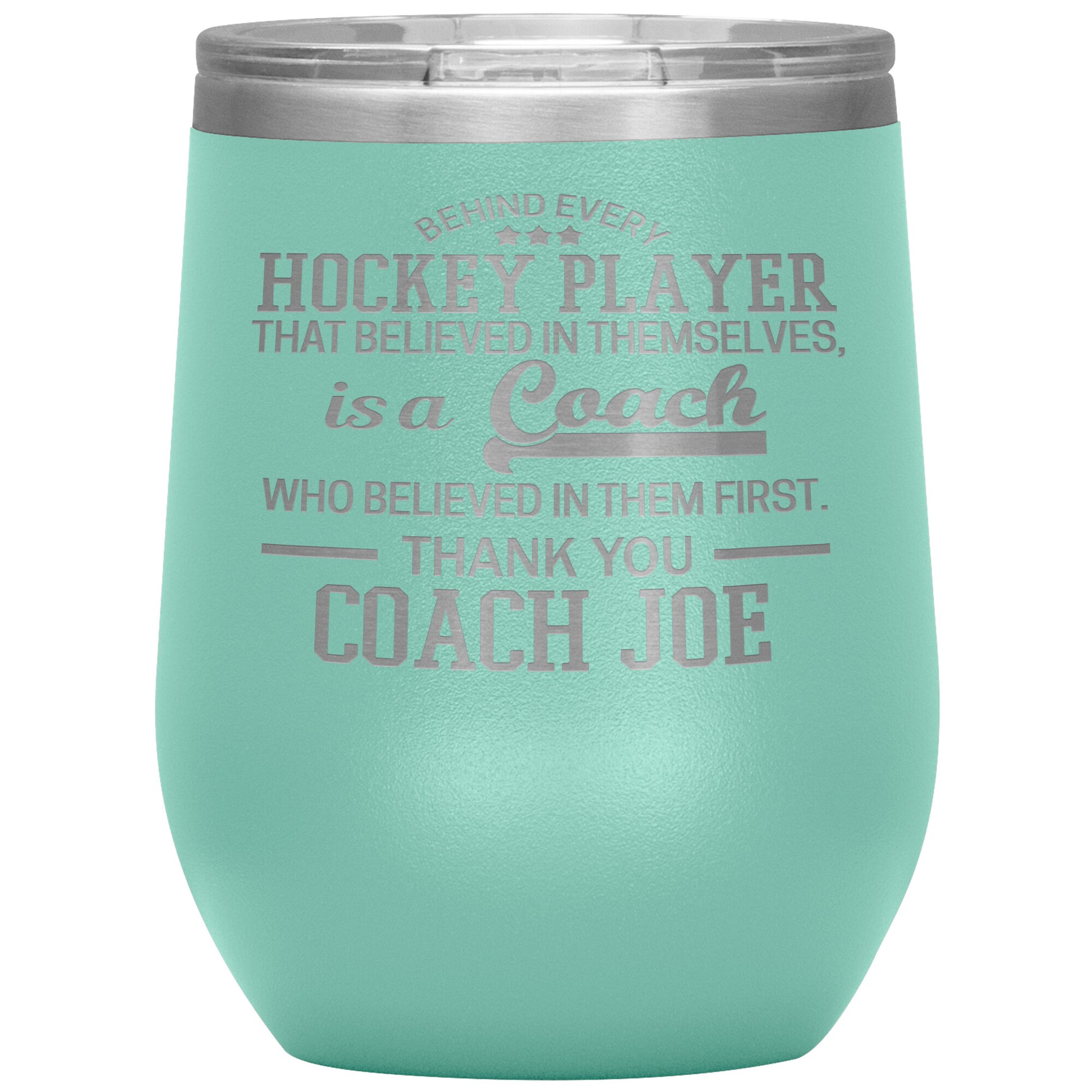 Behind Every Fearless Coach Hockey Tumbler