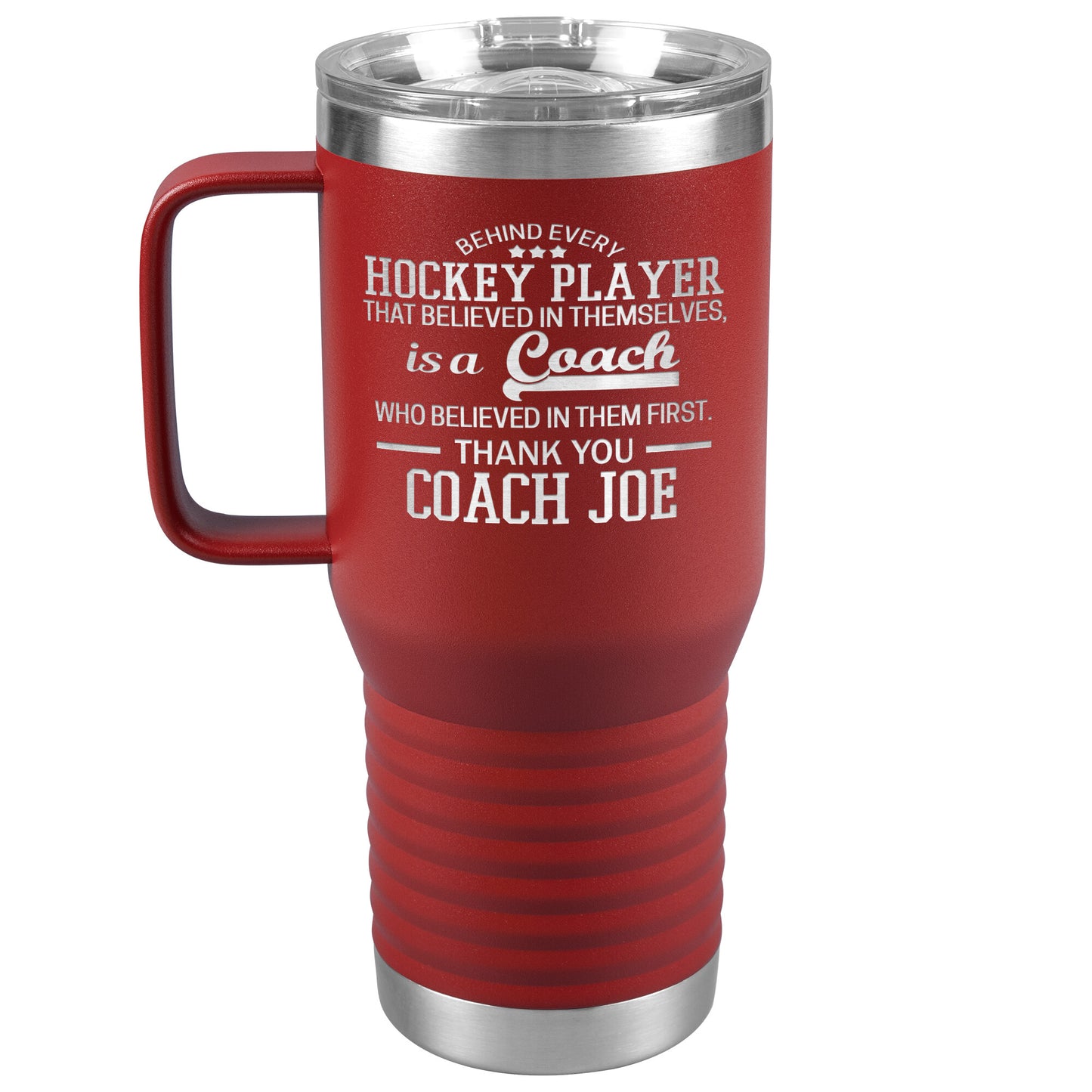 Behind Every Fearless Coach Hockey Tumbler