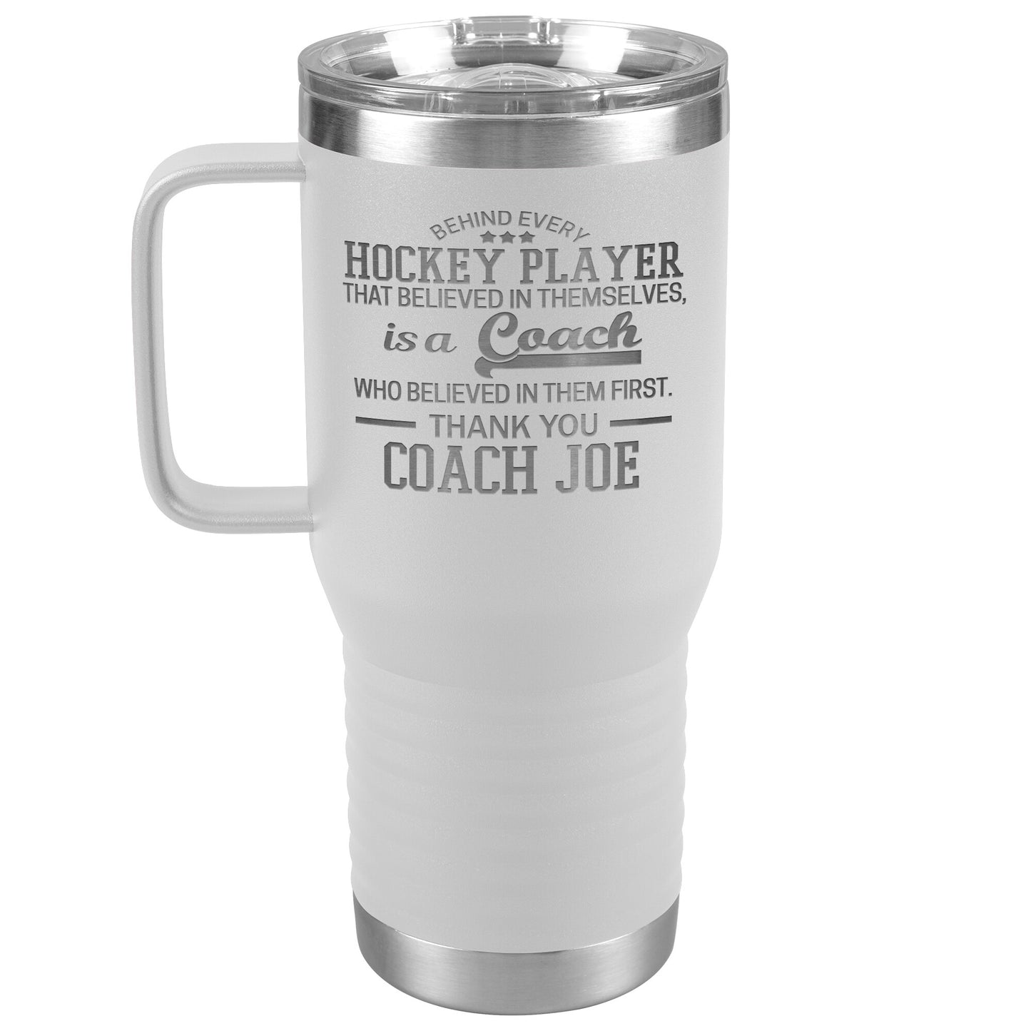 Behind Every Fearless Coach Hockey Tumbler