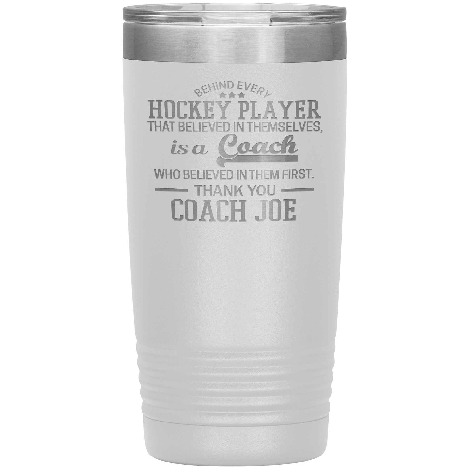 Behind Every Fearless Coach Hockey Tumbler