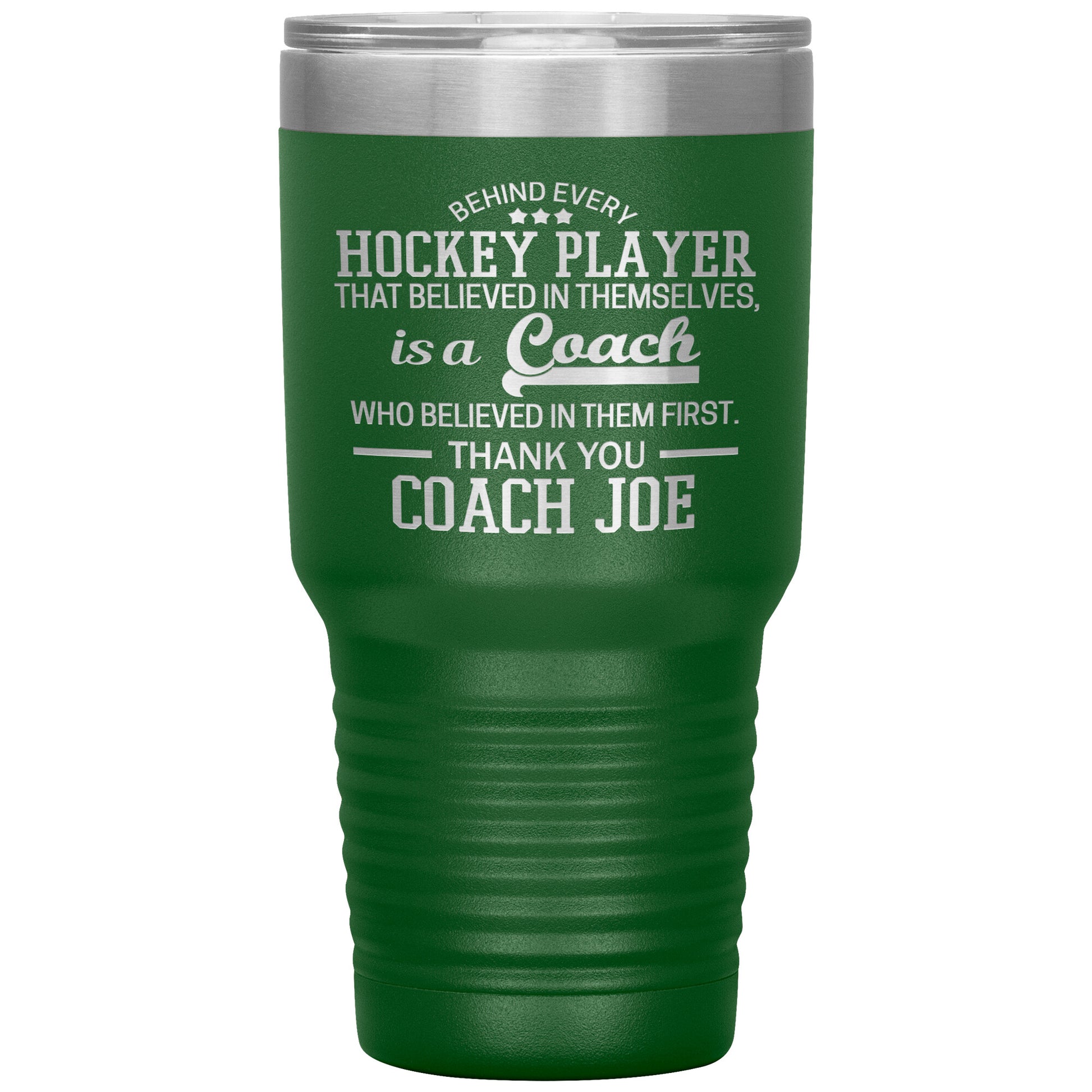 Behind Every Fearless Coach Hockey Tumbler