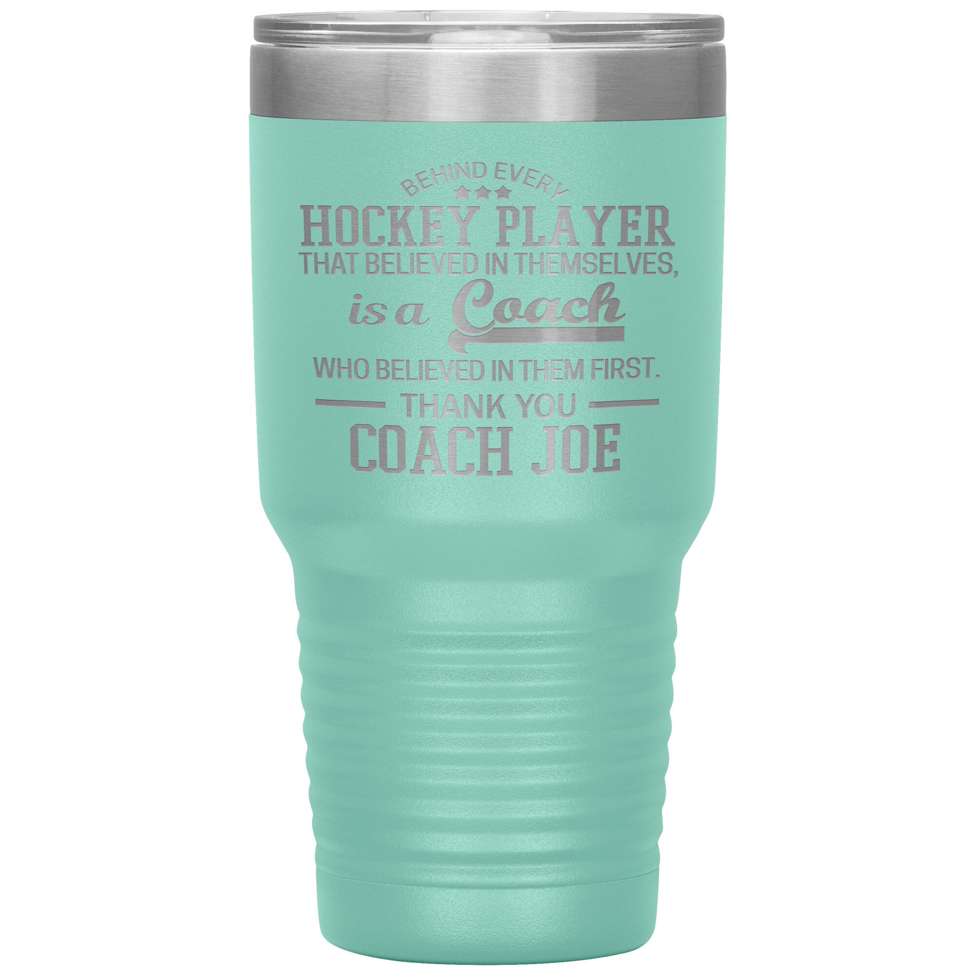 Behind Every Fearless Coach Hockey Tumbler