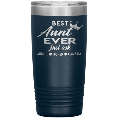 Best Aunt Ever Tumbler