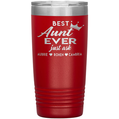 Best Aunt Ever Tumbler