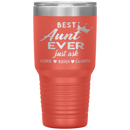 Best Aunt Ever Tumbler