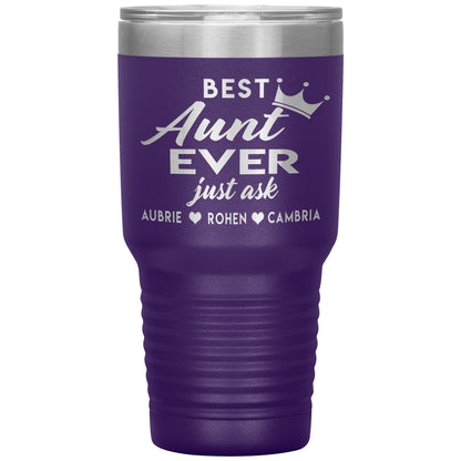 Best Aunt Ever Tumbler