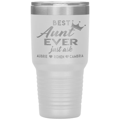 Best Aunt Ever Tumbler