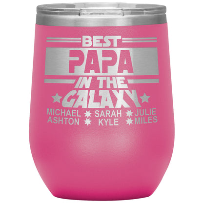 Best Papa in the Galaxy Tumbler