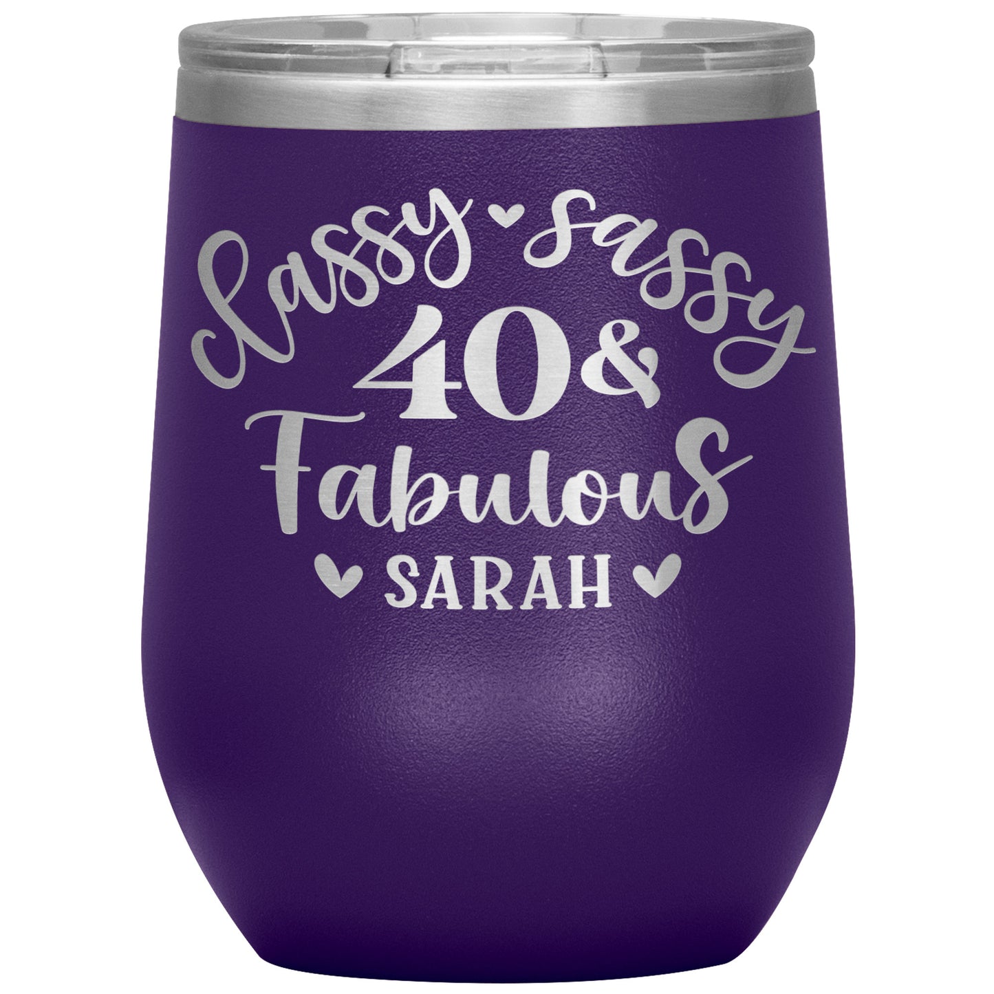 Classy Sassy 40 and Fabulous Birthday Tumbler