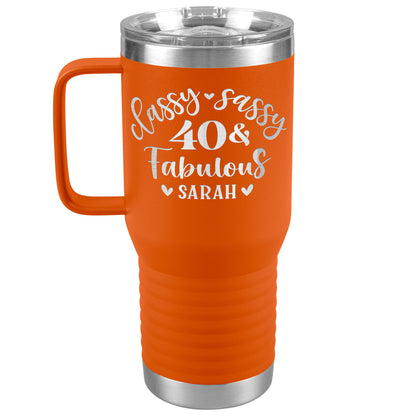 Classy Sassy 40 and Fabulous Birthday Tumbler