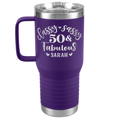 Classy Sassy 50 and Fabulous Birthday Tumbler