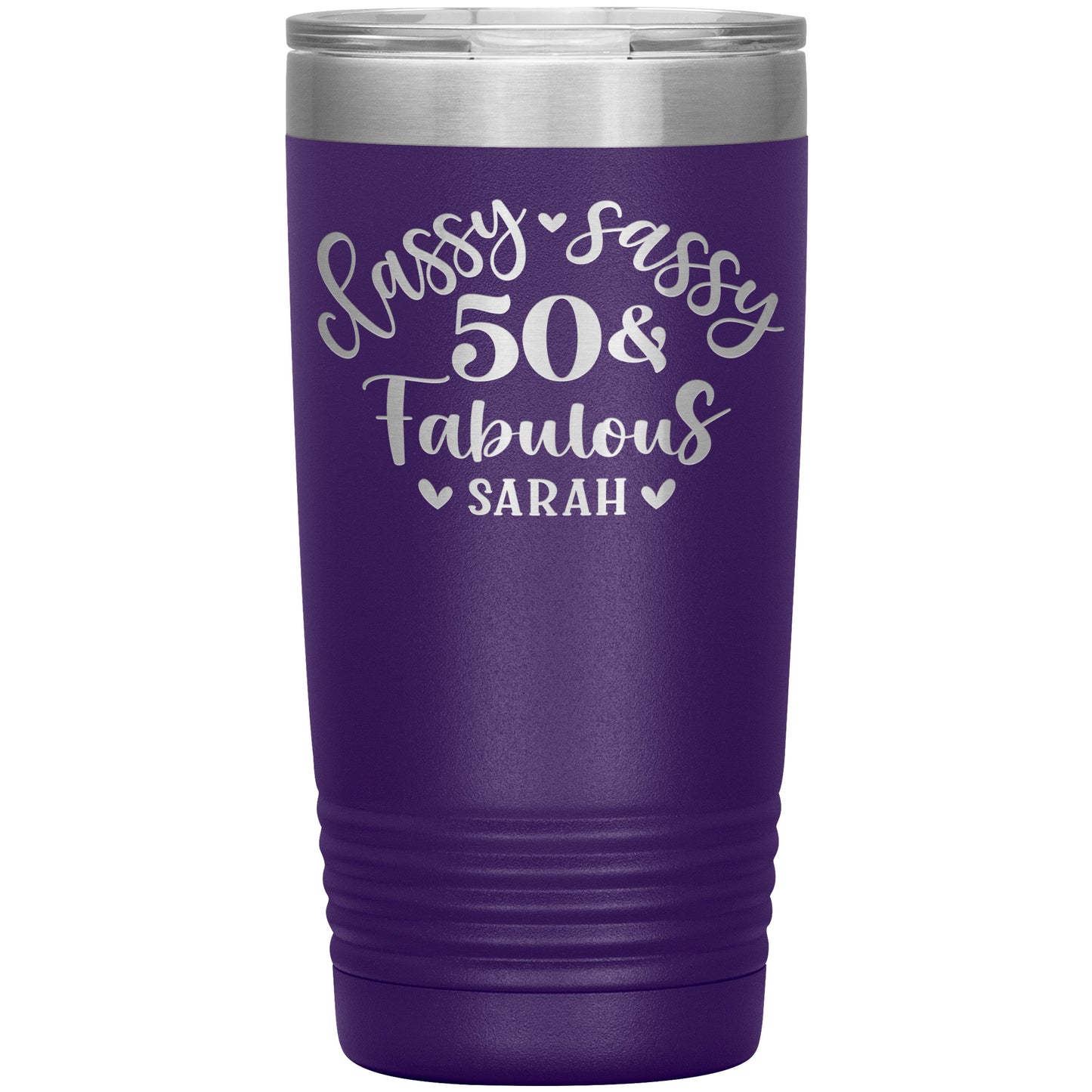 Classy Sassy 50 and Fabulous Birthday Tumbler