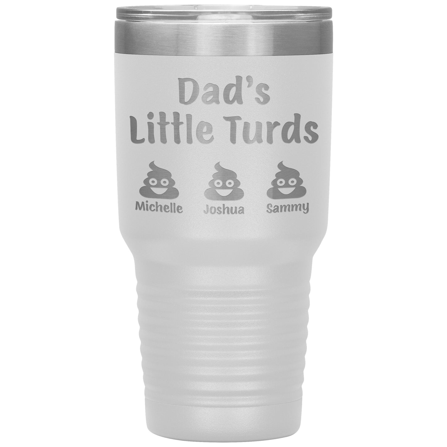 Dad's Little Turds Tumbler