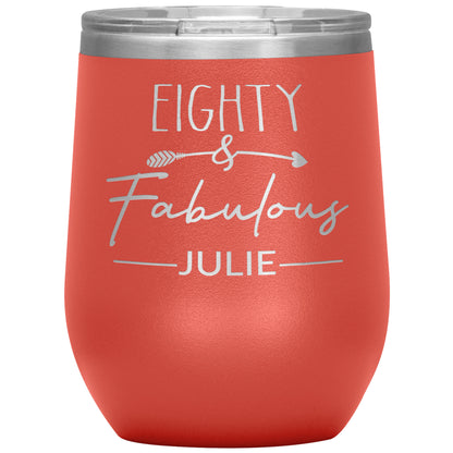 Eighty & Fabulous Birthday Tumbler