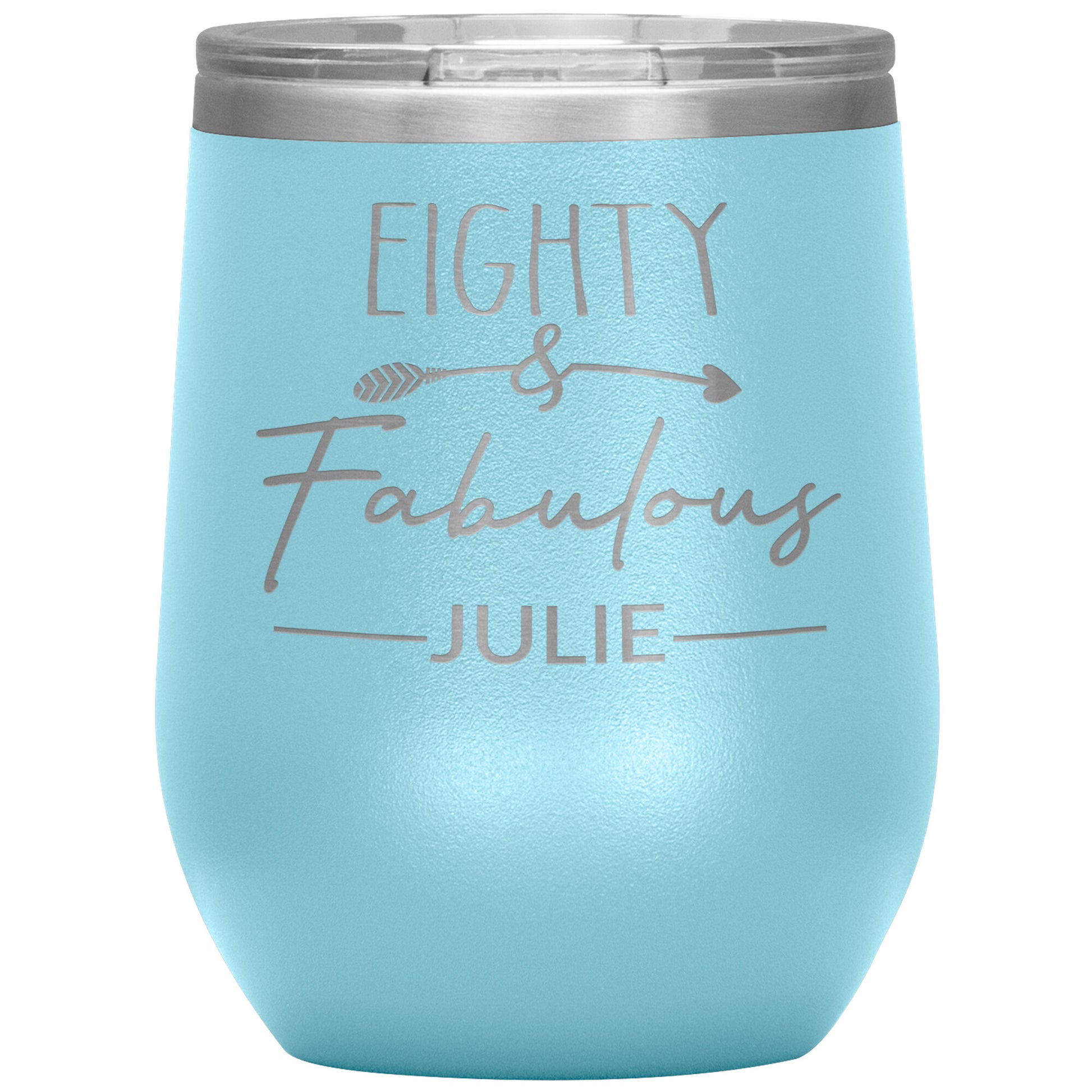 Eighty & Fabulous Birthday Tumbler