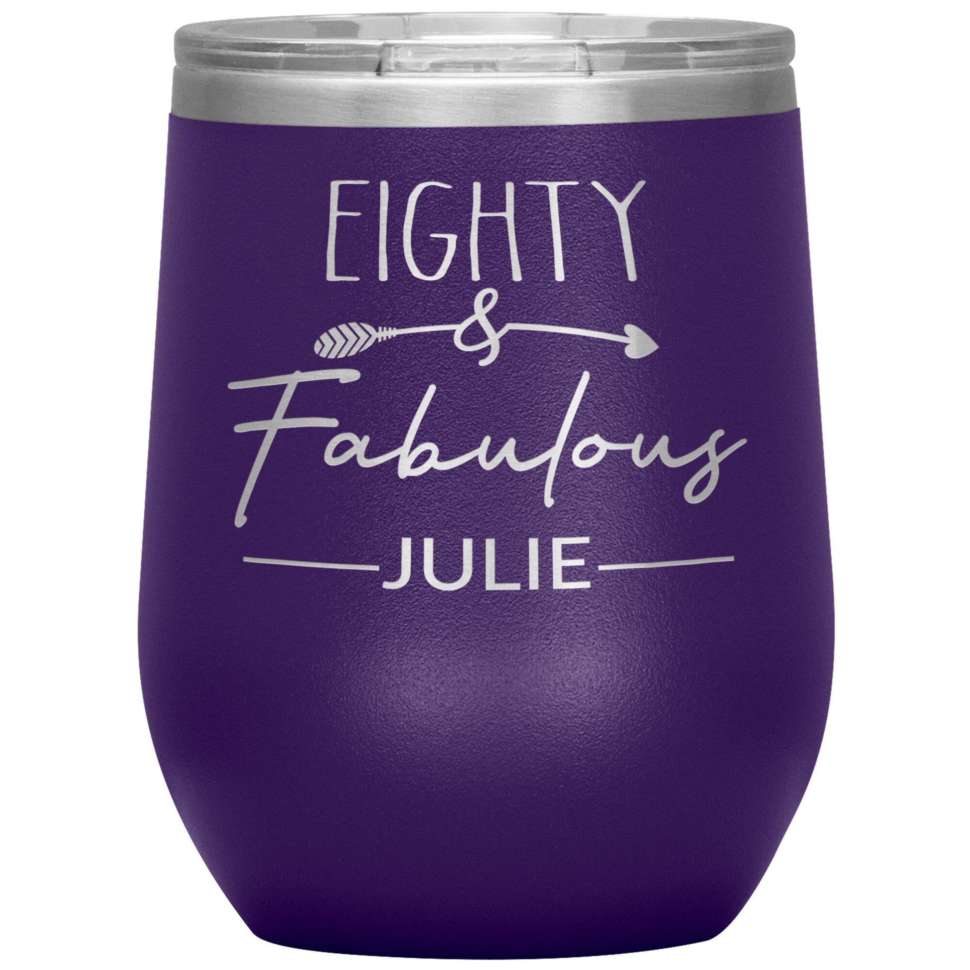 Eighty & Fabulous Birthday Tumbler