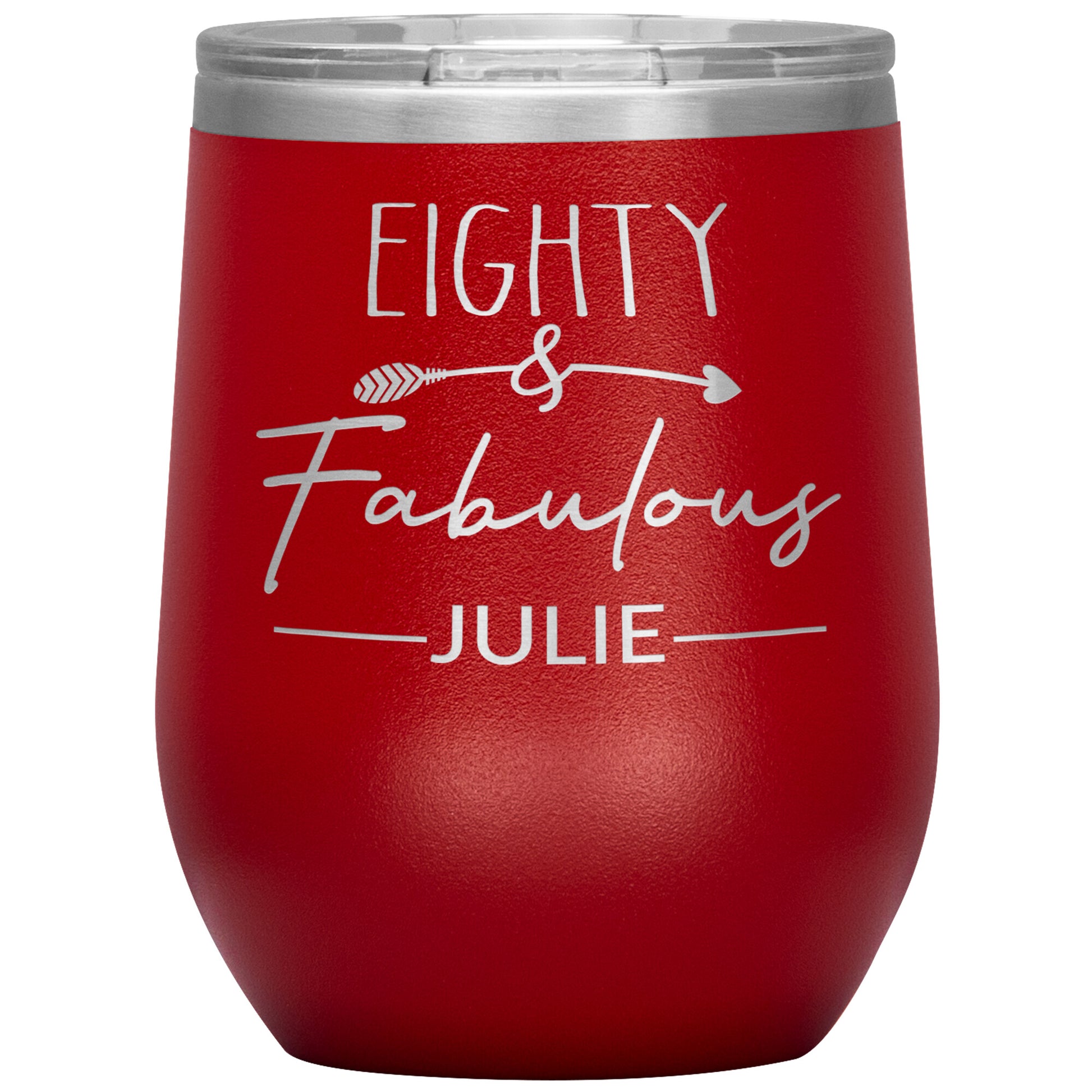 Eighty & Fabulous Birthday Tumbler