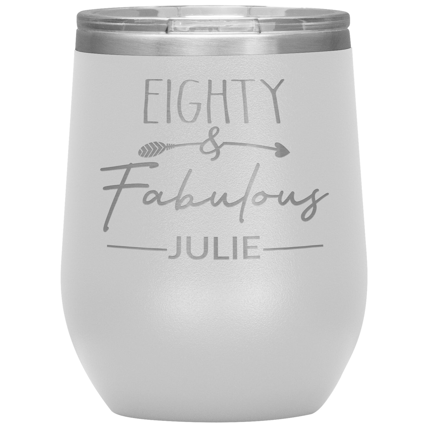 Eighty & Fabulous Birthday Tumbler