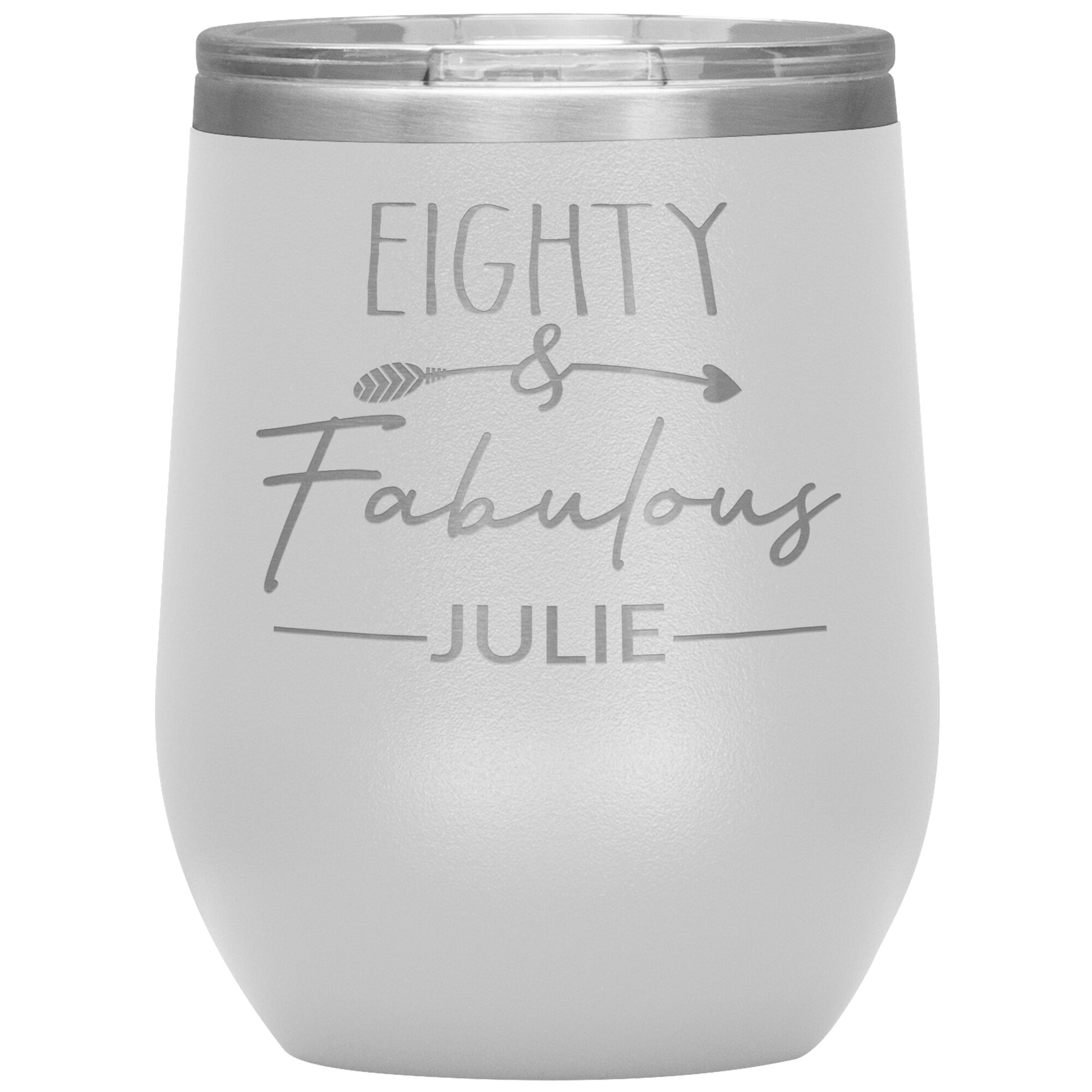 Eighty & Fabulous Birthday Tumbler