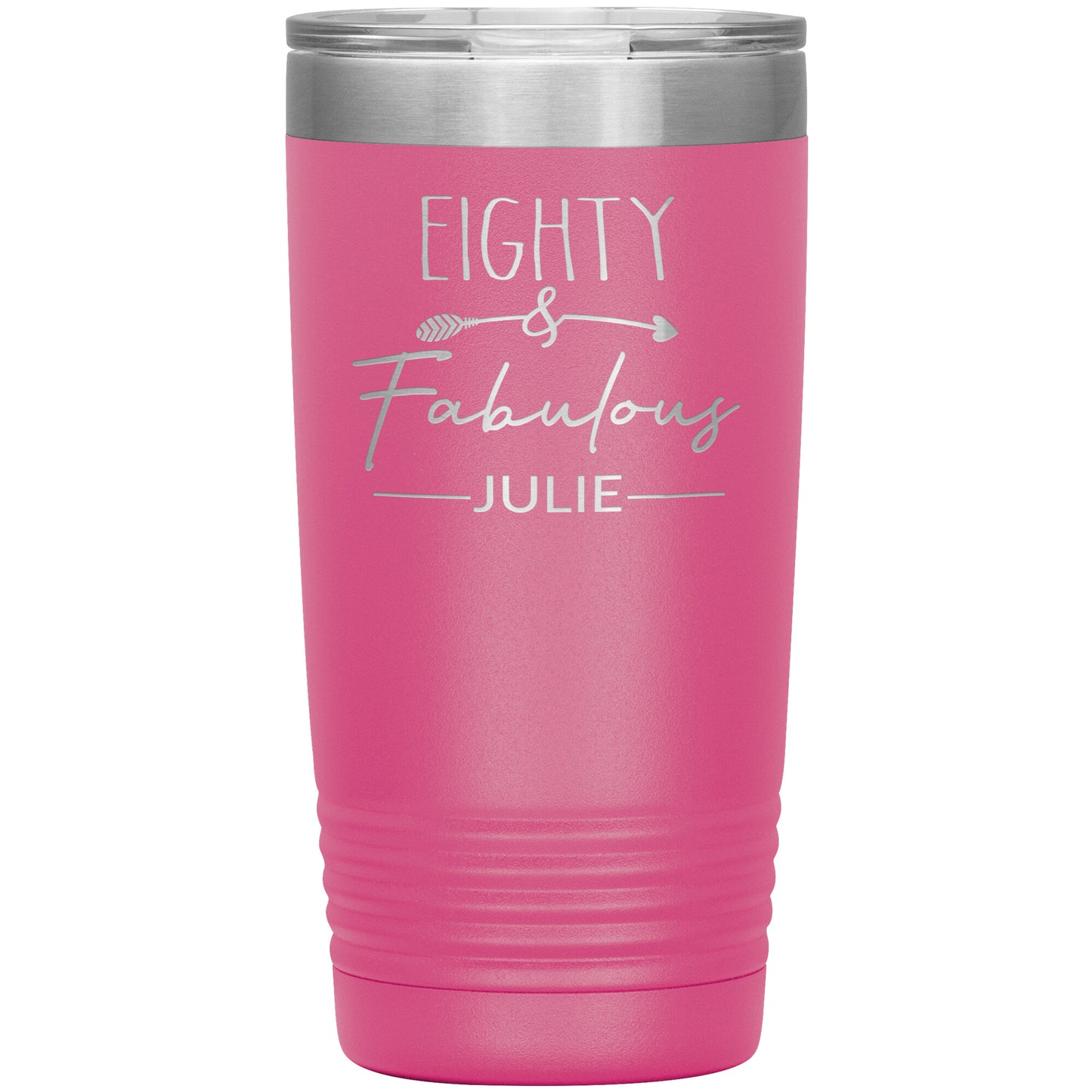 Eighty & Fabulous Birthday Tumbler