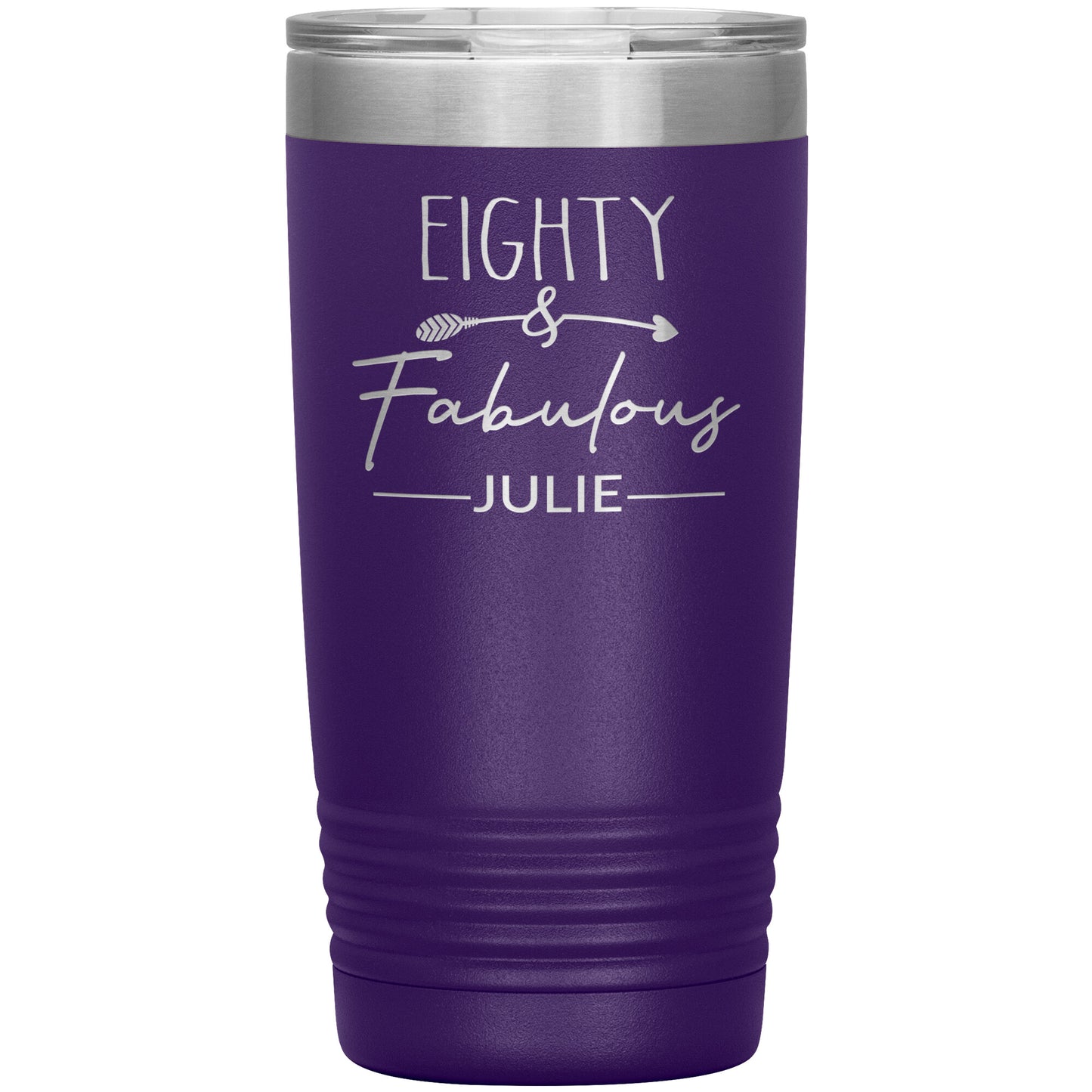 Eighty & Fabulous Birthday Tumbler