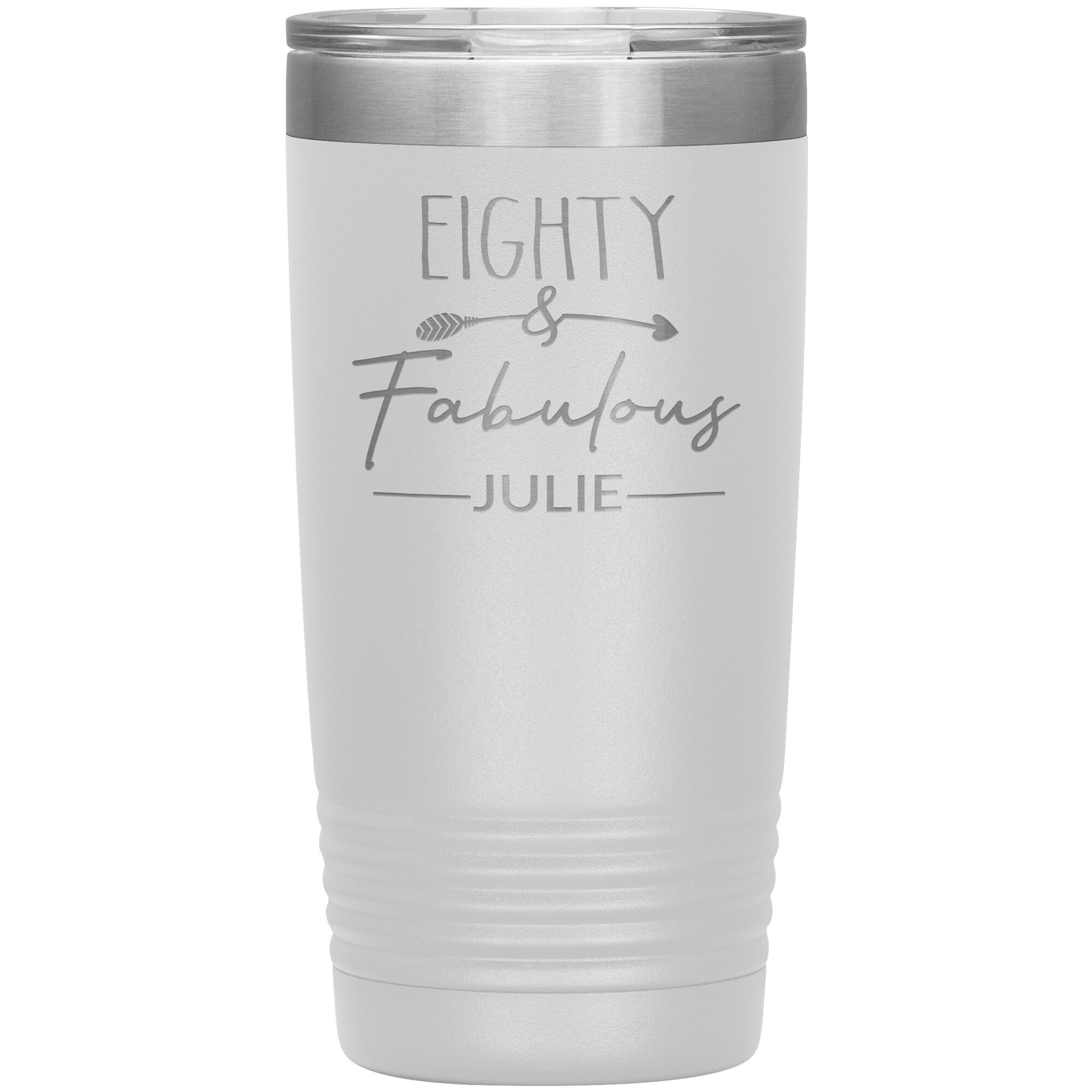 Eighty & Fabulous Birthday Tumbler