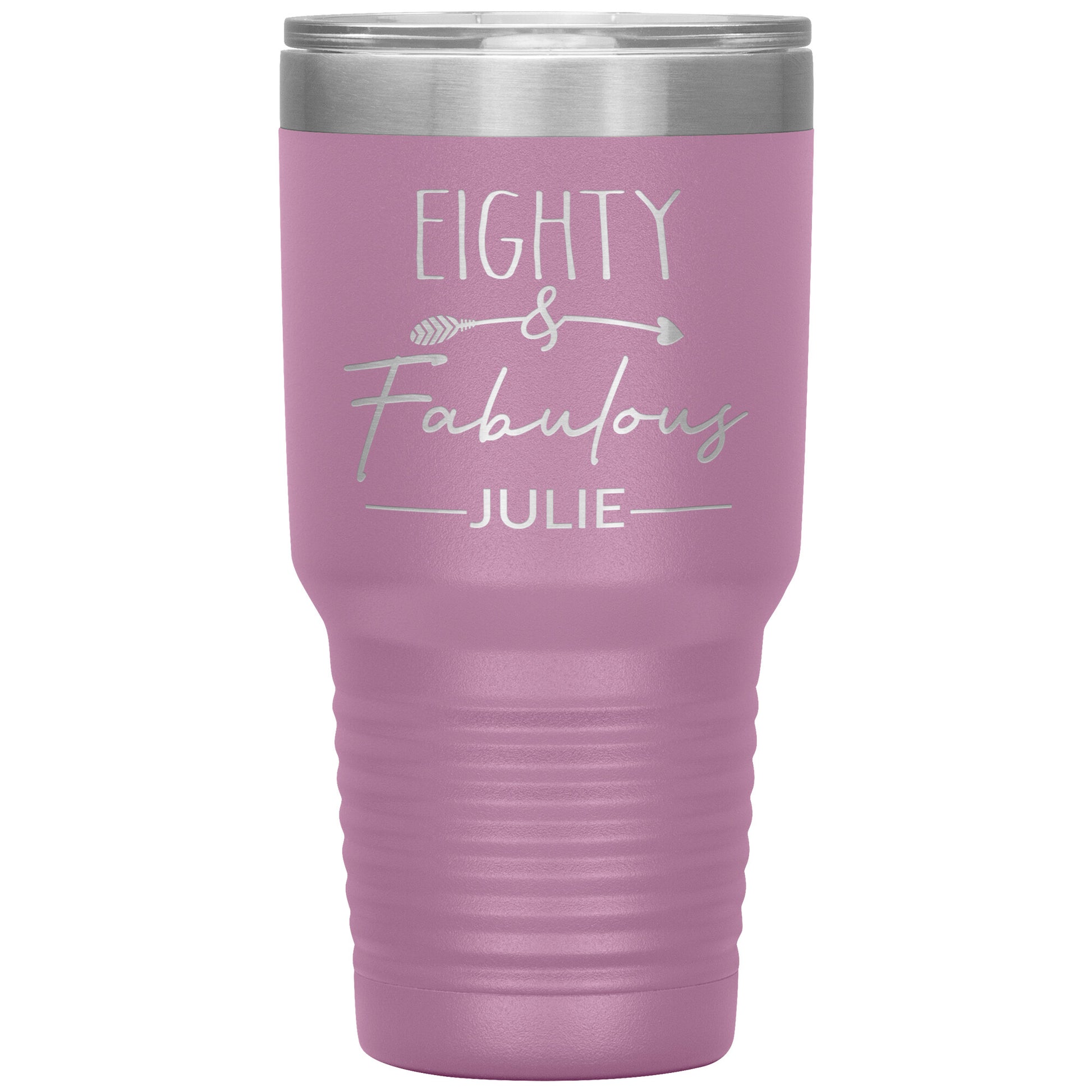 Eighty & Fabulous Birthday Tumbler