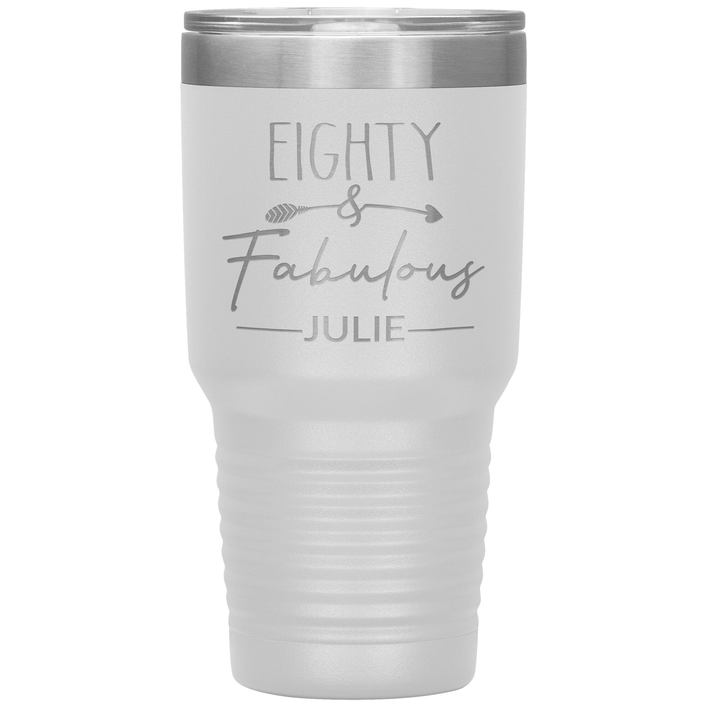 Eighty & Fabulous Birthday Tumbler