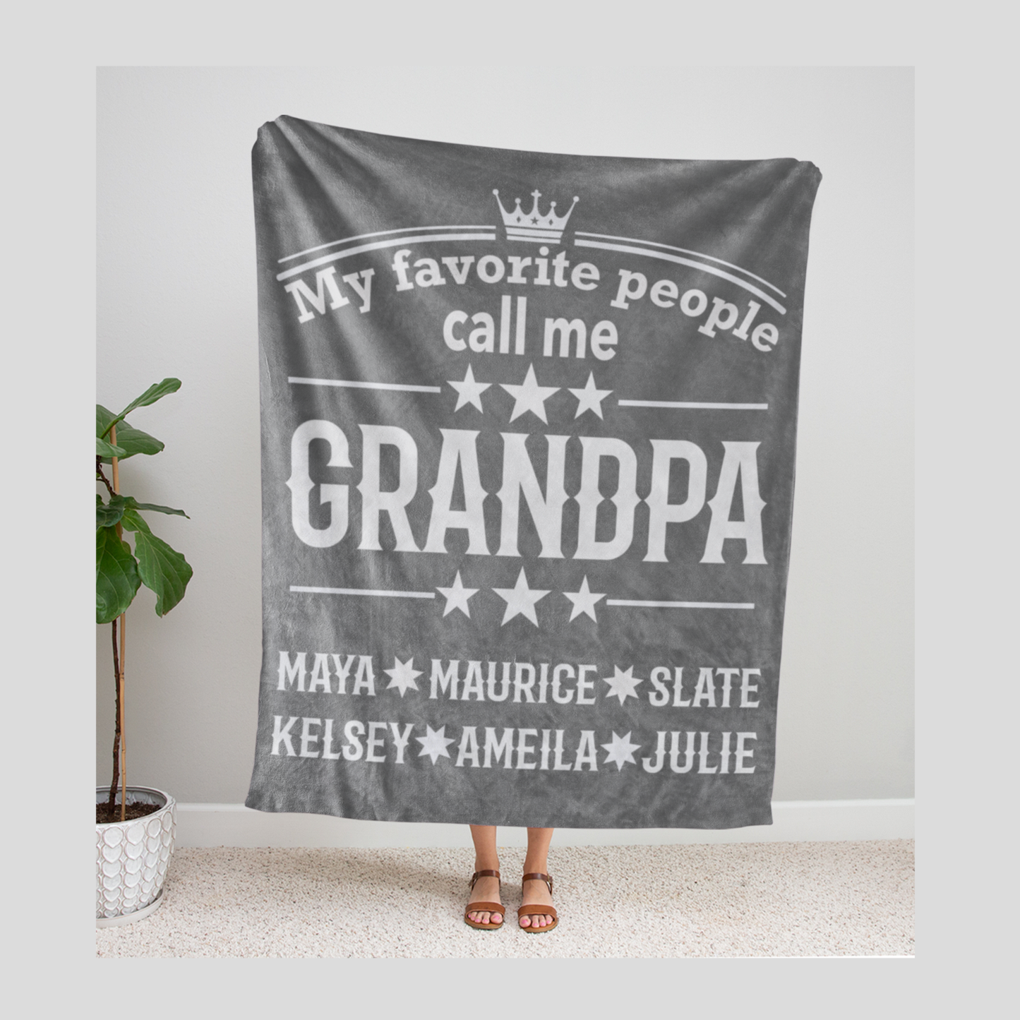 Favorite People Grandpa Blanket