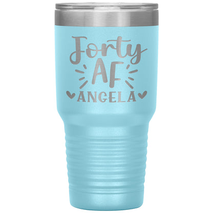 Forty AF 40th Birthday Tumbler