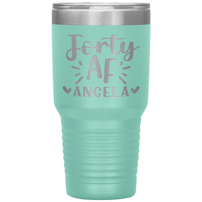 Forty AF 40th Birthday Tumbler