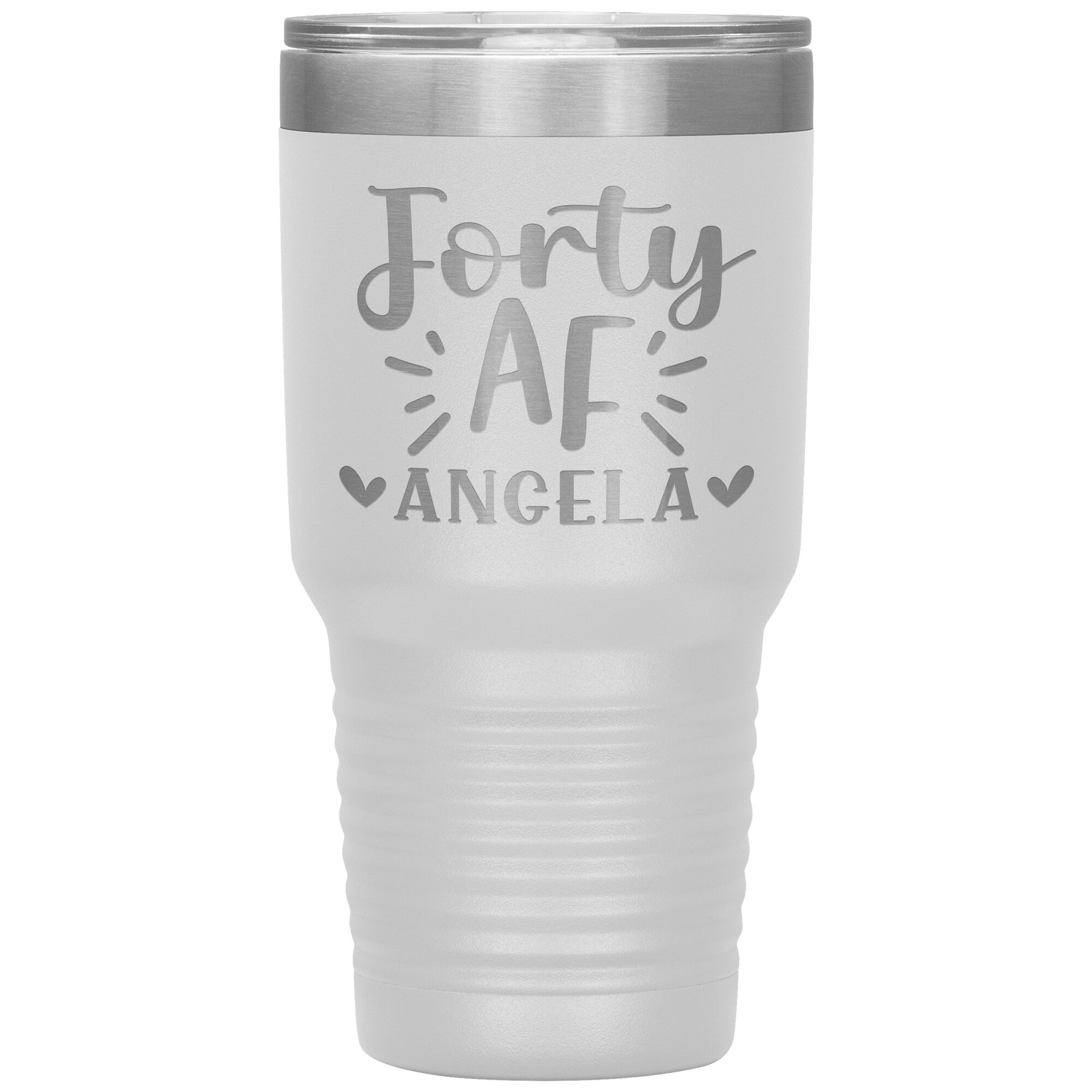 Forty AF 40th Birthday Tumbler