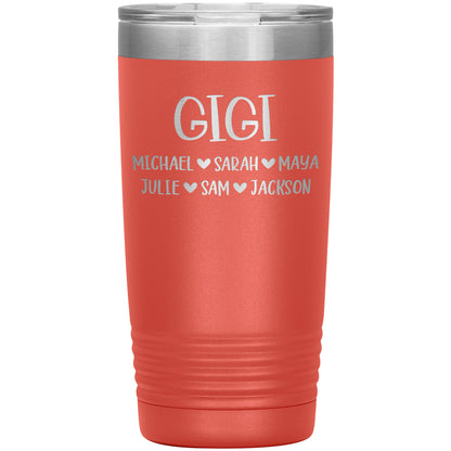 Gigi Grandchildren Tumbler